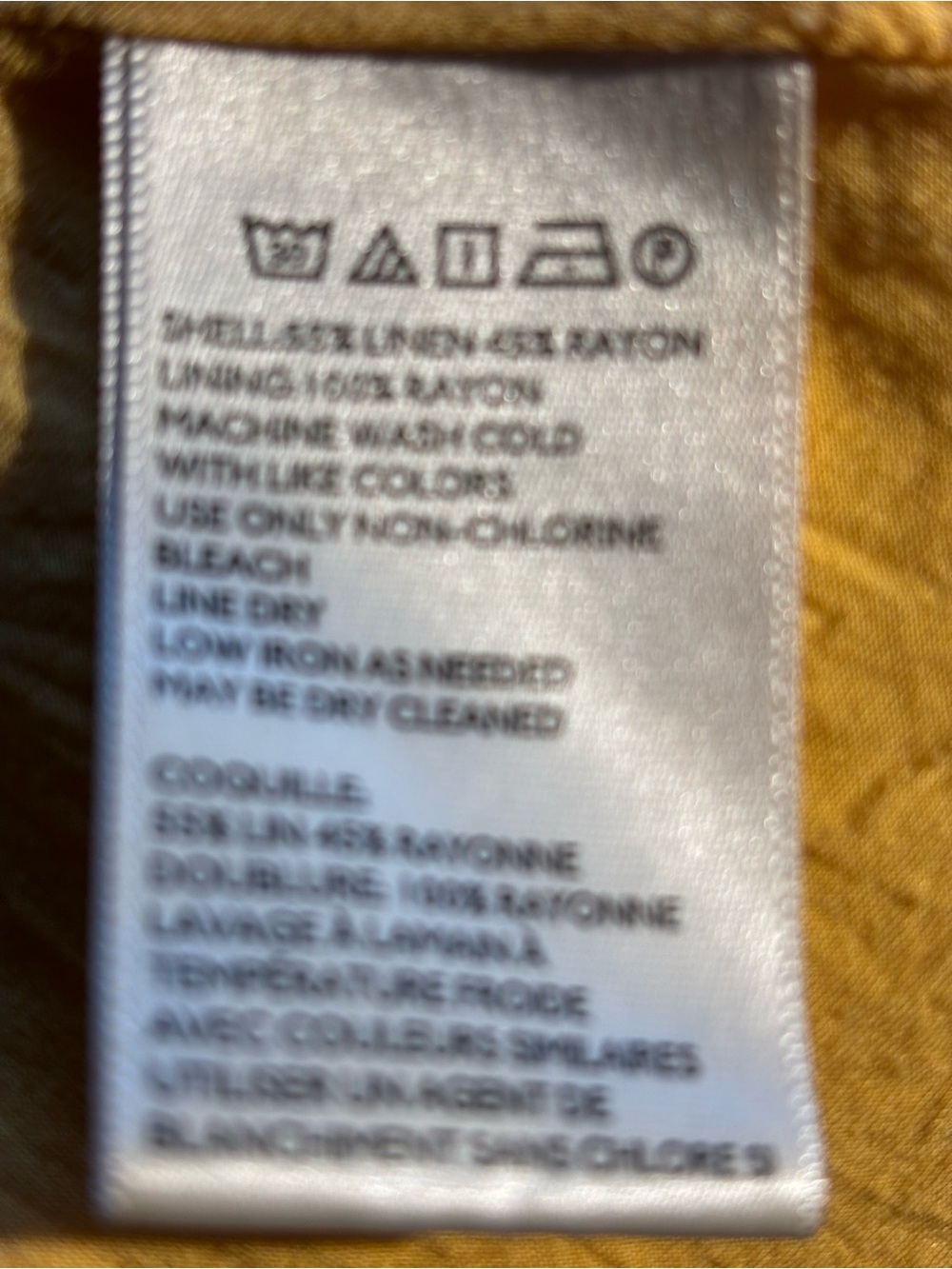 Yellow Button-Front Spaghetti Strap Dress - Picture 5 of 6